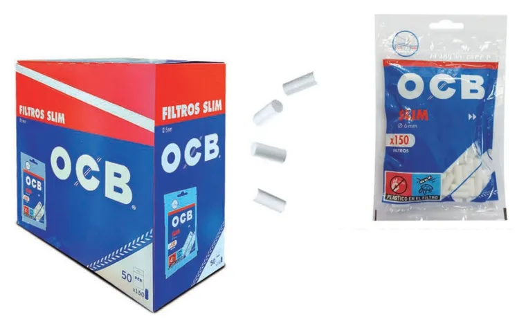 OCB Filtros Slim 6 mm · 50 bolsas